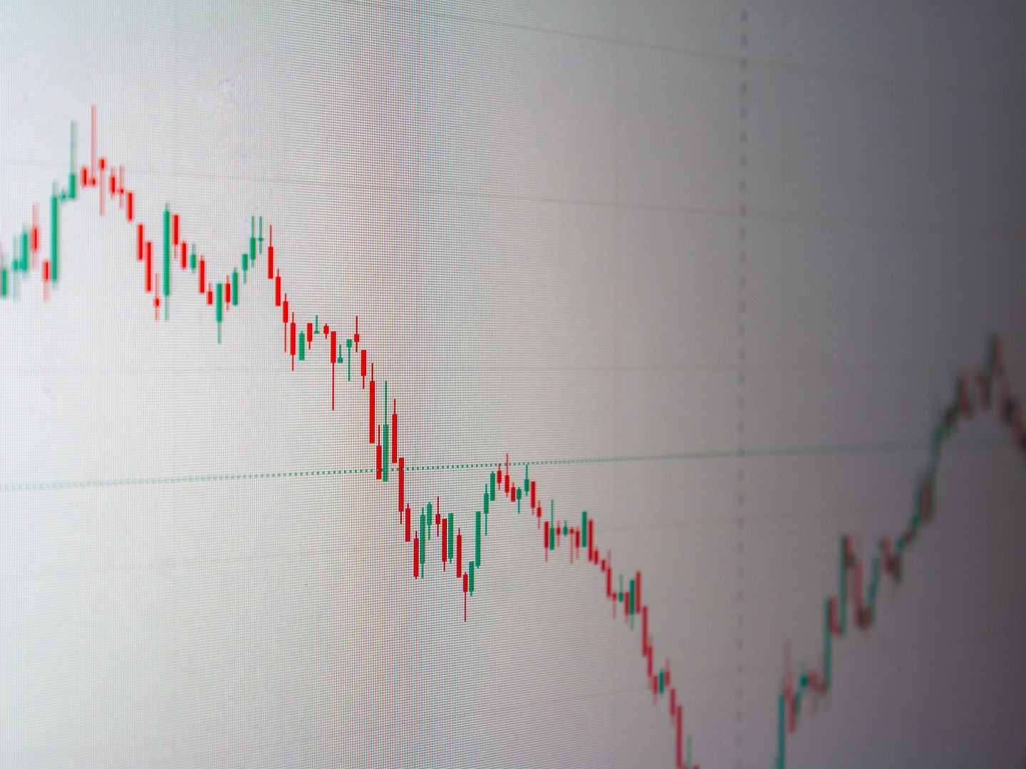 Detailed graph showing financial data trends, ideal for business and finance themes.